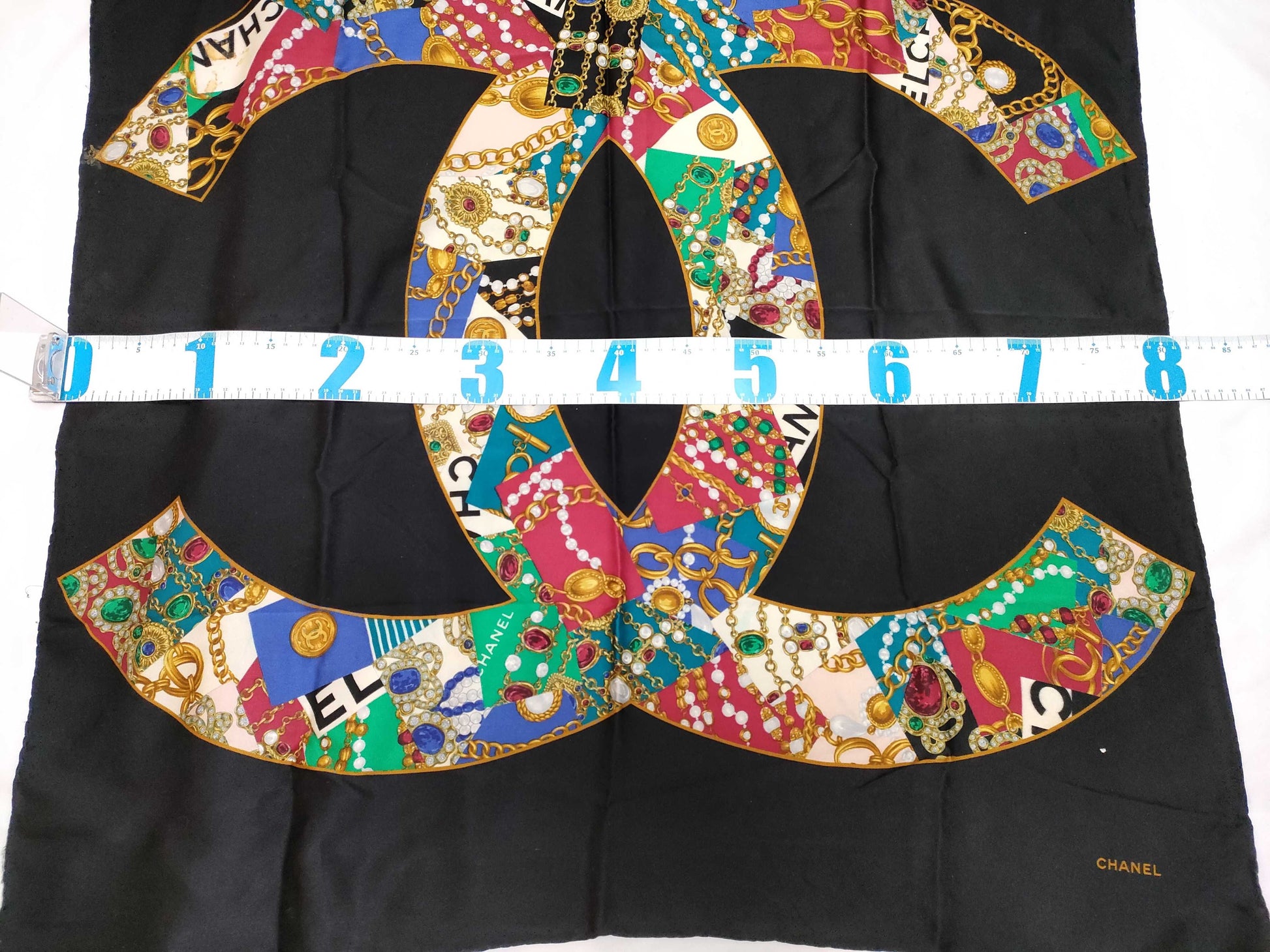 CHANEL CHANEL Coco Mark Jewelry Pattern Scarf Scarf