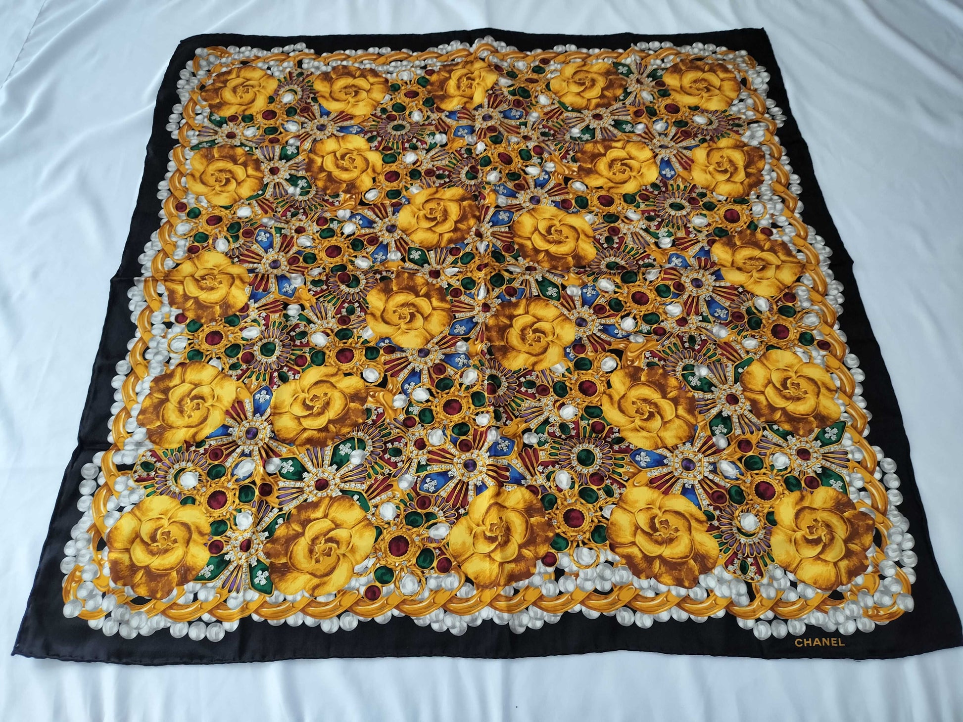 CHANEL CHANEL Accessory Pattern Scarf Scarf