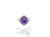 Amethyst D0.112ct Pt900 6.0g Ring 