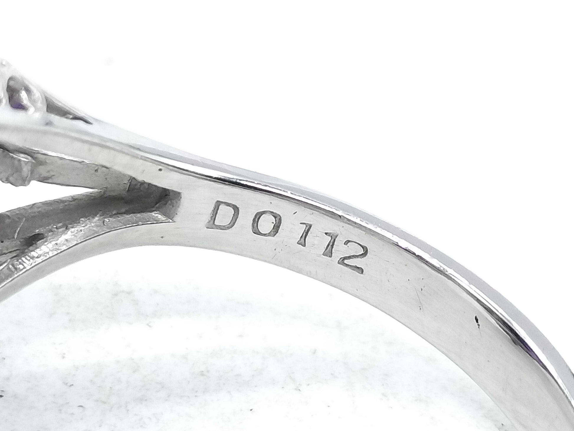 Amethyst D0.112ct Pt900 6.0g Ring 