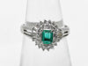 E0.20ct D0.35ct Pt900 4.6g Ring 