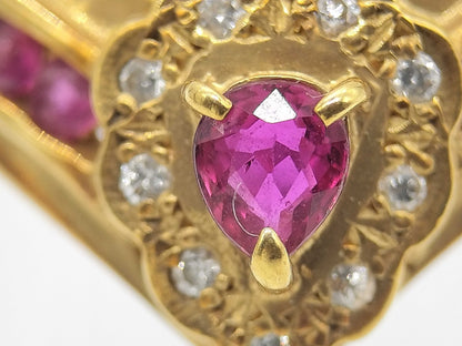 Ruby and Diamond 18K 3.5g Ring 