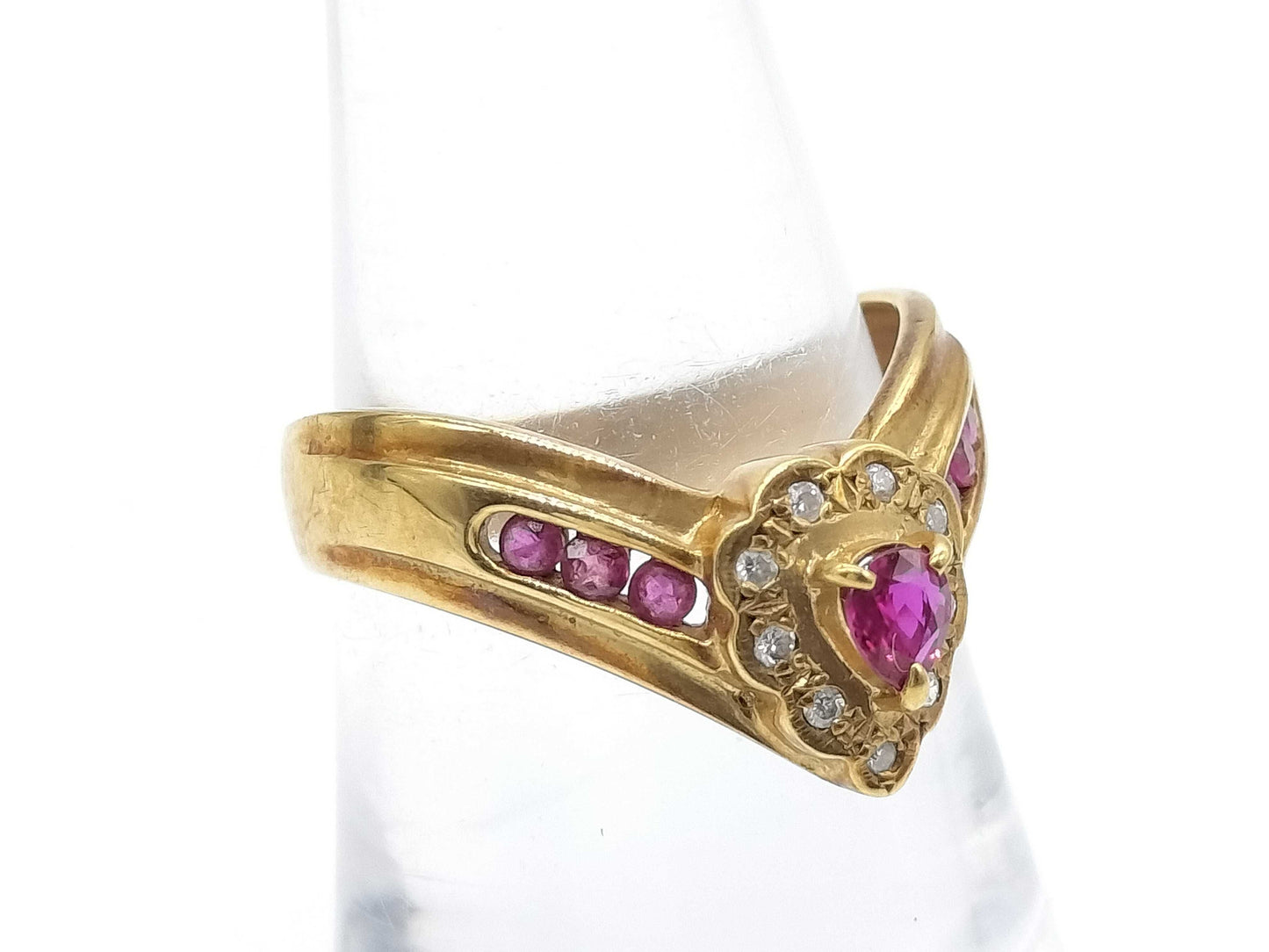 Ruby and Diamond 18K 3.5g Ring 