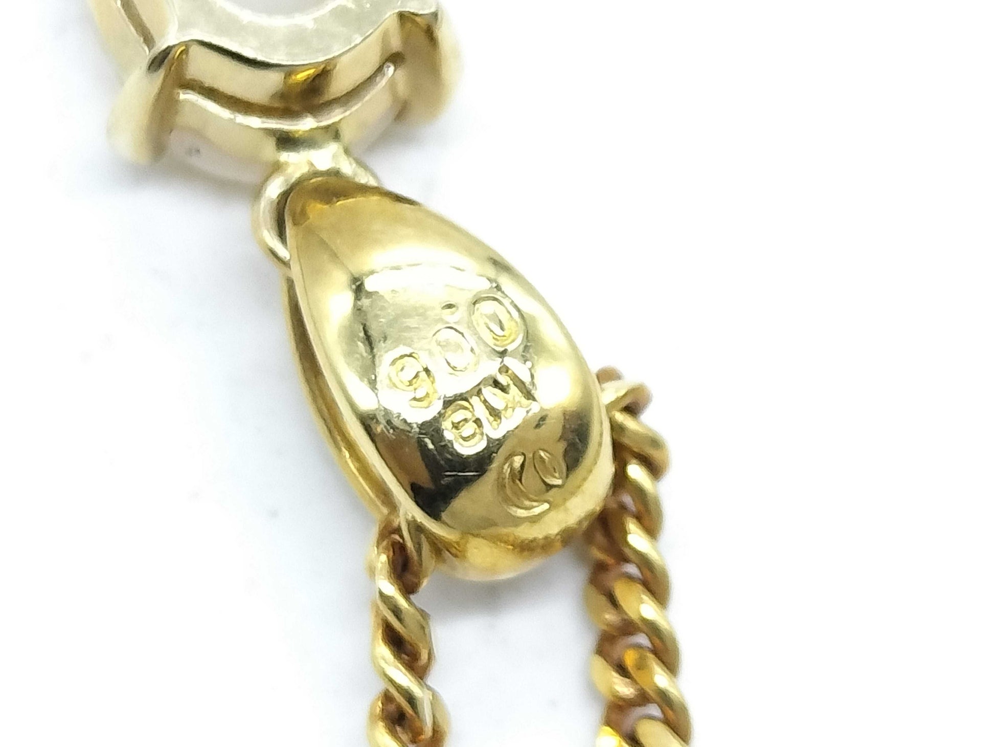 TASAKI Opal D0.06ct K18 6.7g Necklace 