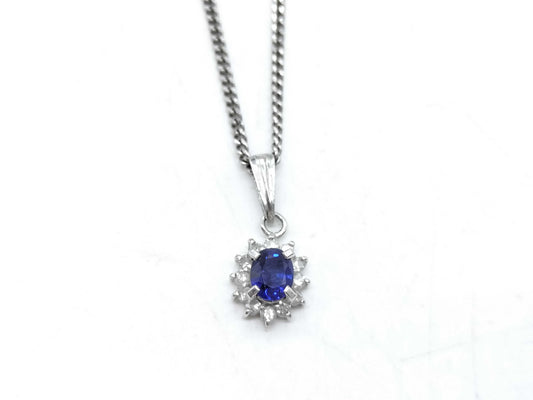 S 0.49ct D 0.13ct Pt850 5.1g Necklace 