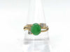 Jadeite and Diamond 18K Gold Ring 