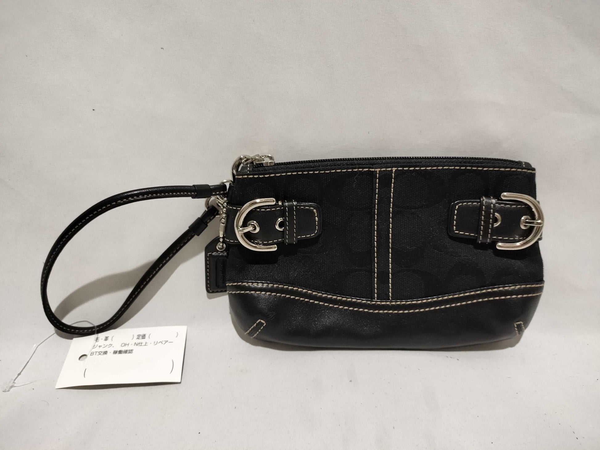 COACH Signature Pouch Mini Canvas Pouch