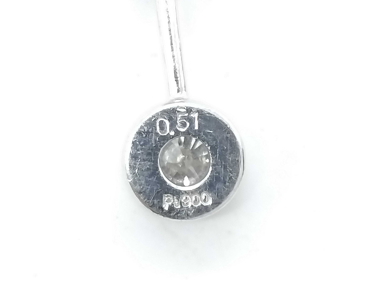 D0.51ct Pt900/Pt850 6.4g Necklace 