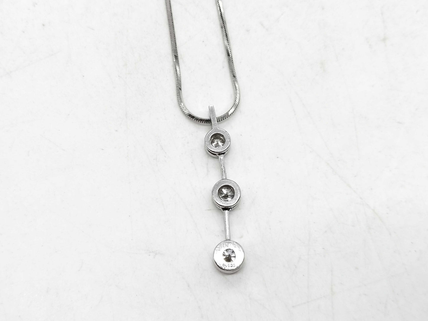 D0.51ct Pt900/Pt850 6.4g Necklace 