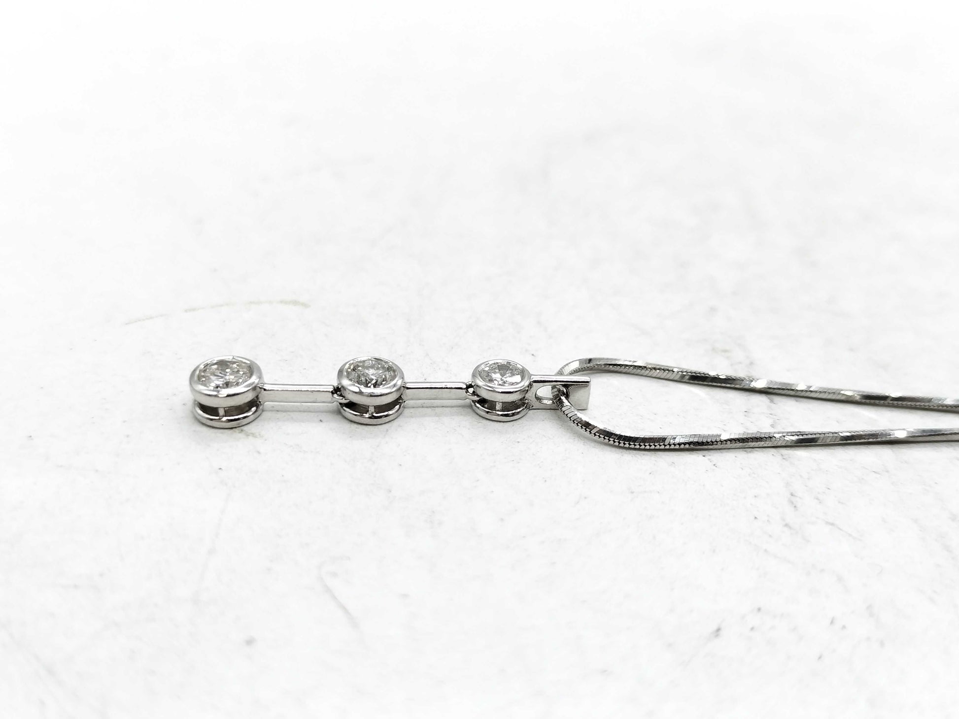 D0.51ct Pt900/Pt850 6.4g Necklace 