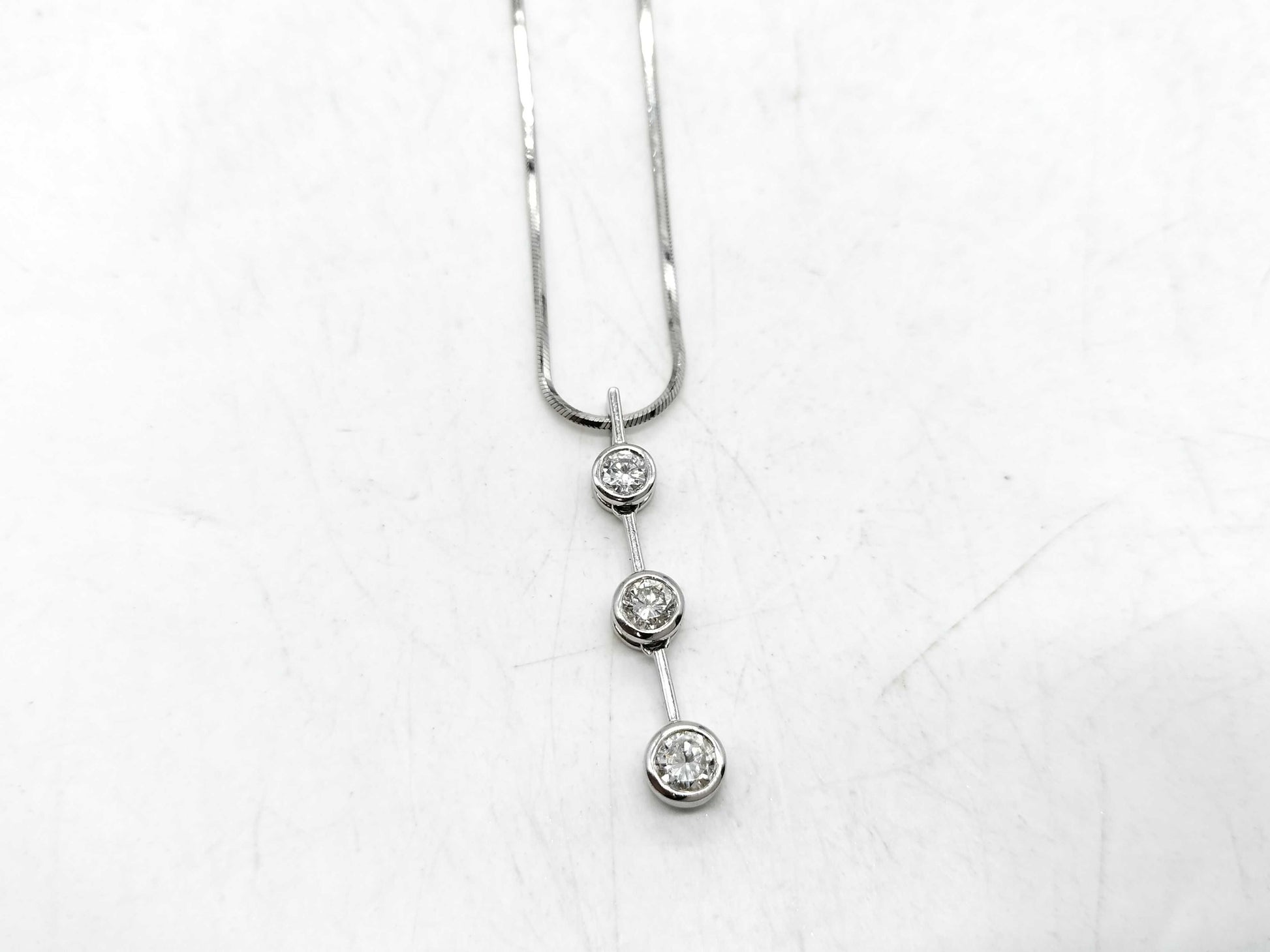 D0.51ct Pt900/Pt850 6.4g Necklace 