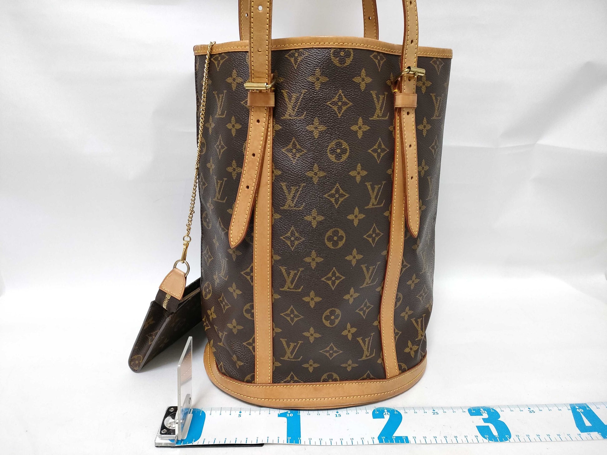 LOUIS VUITTON Monogram Bucket GM Pouch Tote Bag
