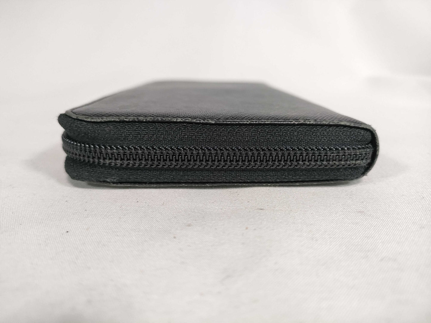 PRADA Leather Triangle Logo Zip Long Wallet