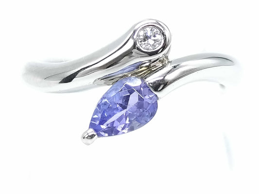 TZ 0.47ct D 0.031ct Pt900 5.5g Ring 