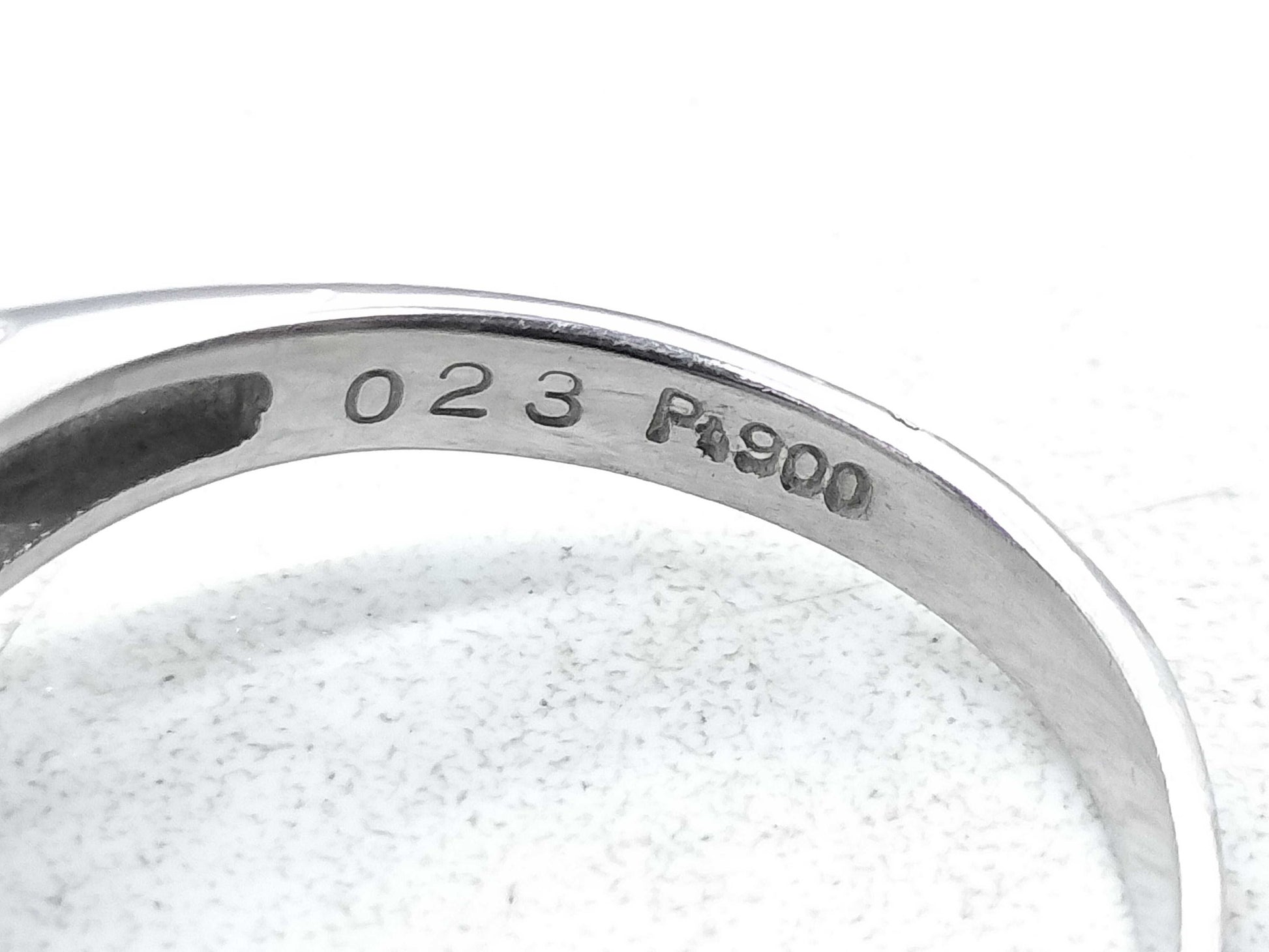 E0.27ct D0.23ct Pt900 3.6g Ring 
