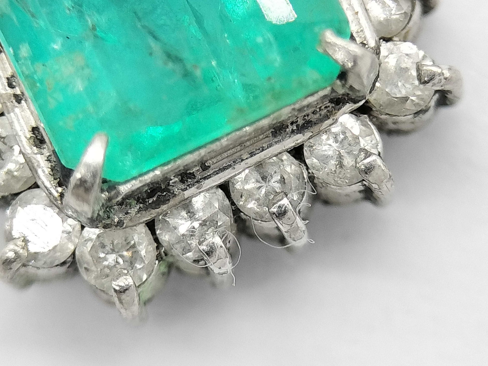 E0.65ct D0.18ct Pt850 3.5g Necklace 