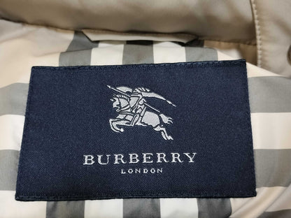 BURBERRY Down Coat Padded Hoodie Nova Check Fur Coat