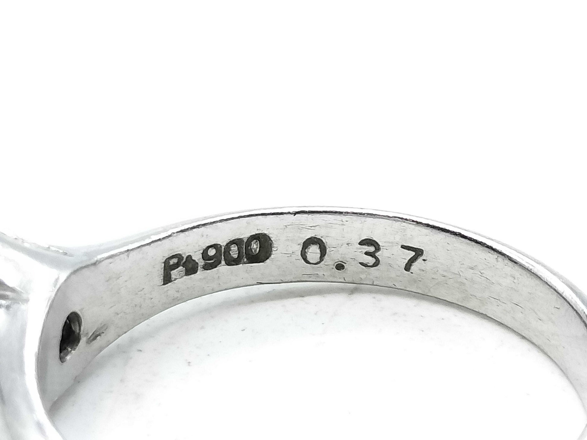 D0.37ct Pt900 4.1g Ring 