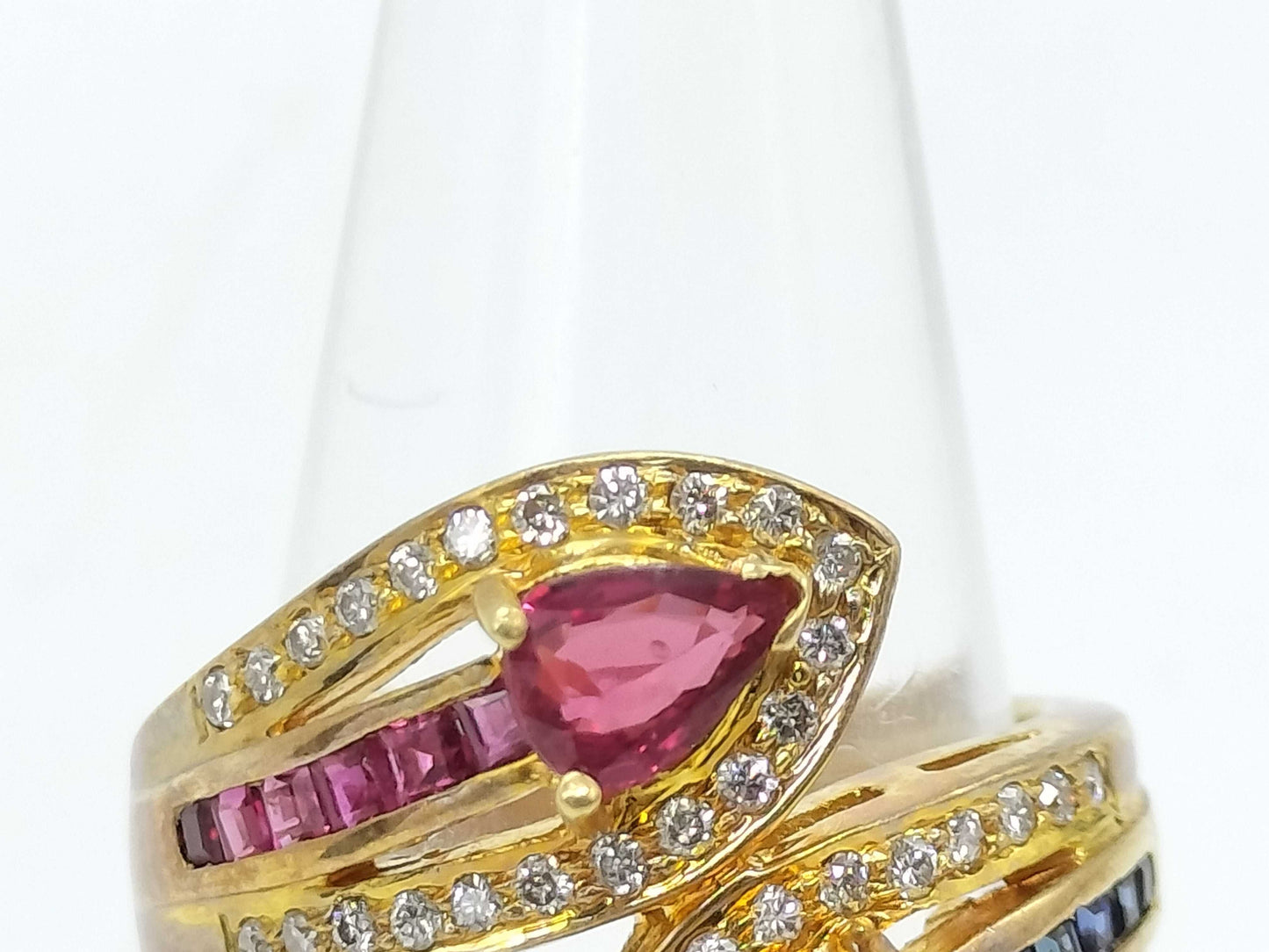 R 0.47ct S 0.42ct D 0.29ct K18 8.5g Ring 