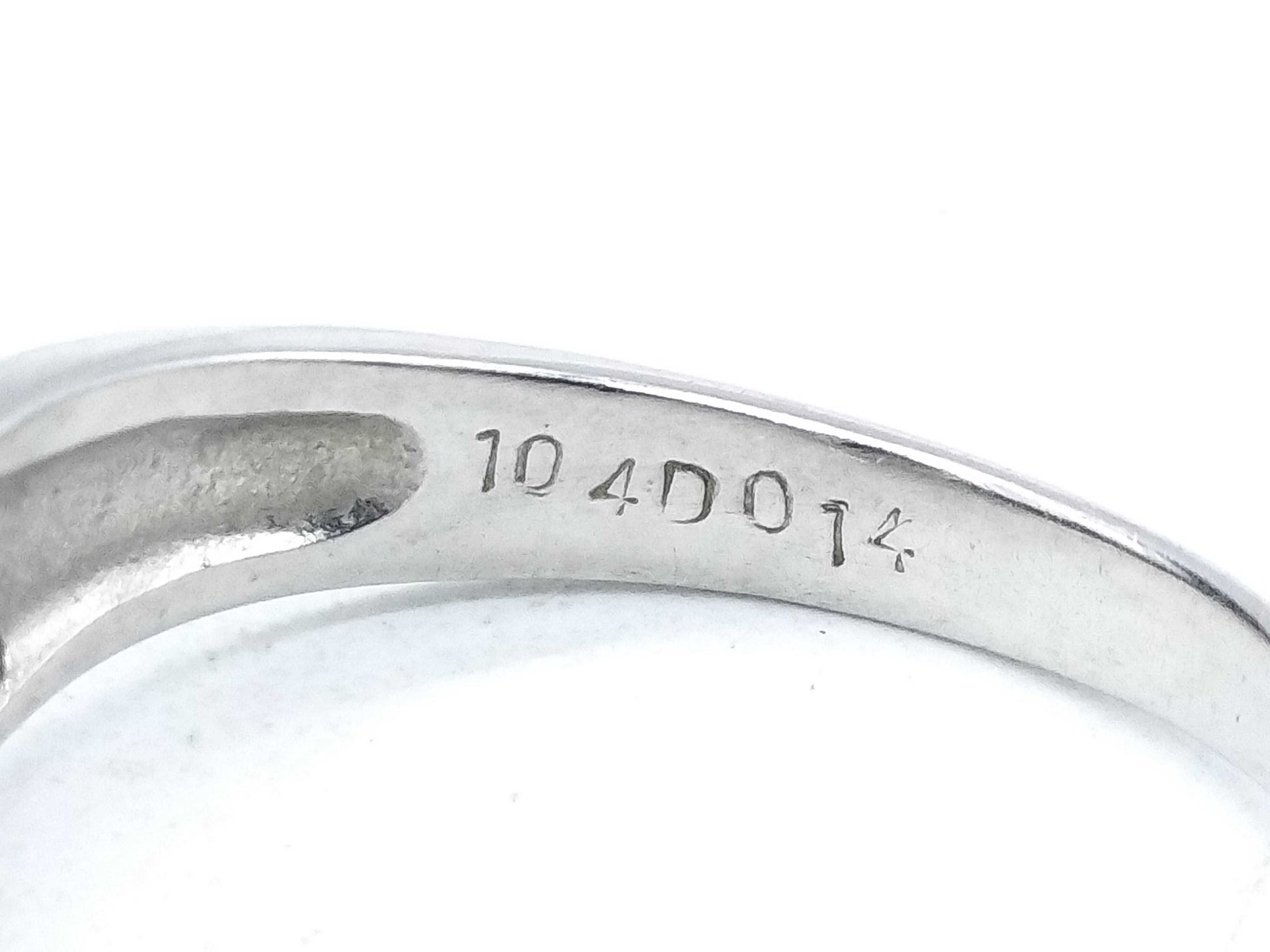 S1.04ct D0.14ct Pt850 4.4g Ring 