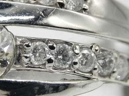 D0.39ct FD0.79ct Pt900 7.6g Ring 