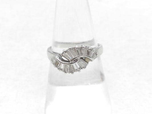 D0.78ct Pt900 4.8g Ring 