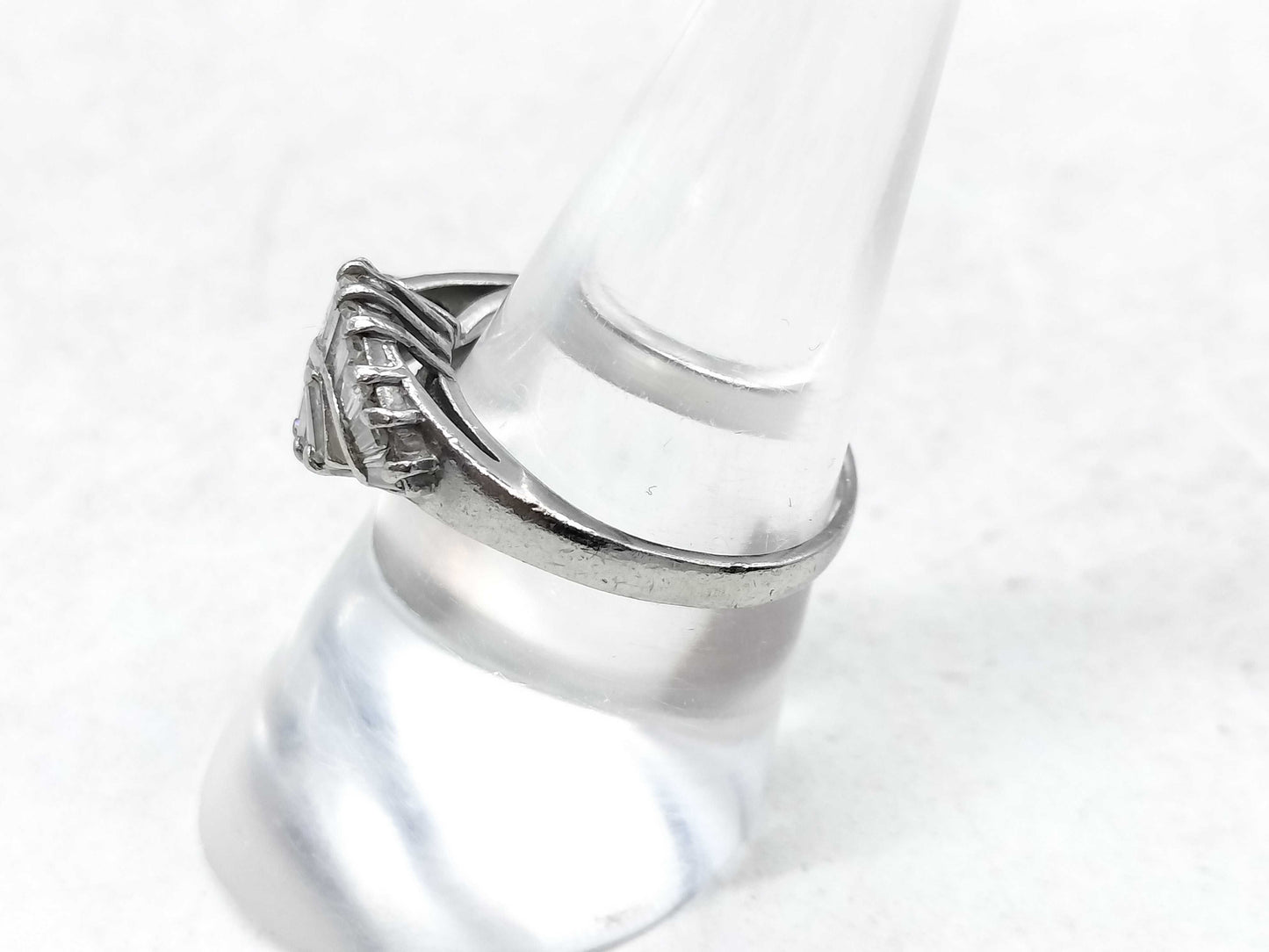 D0.78ct Pt900 4.8g Ring 