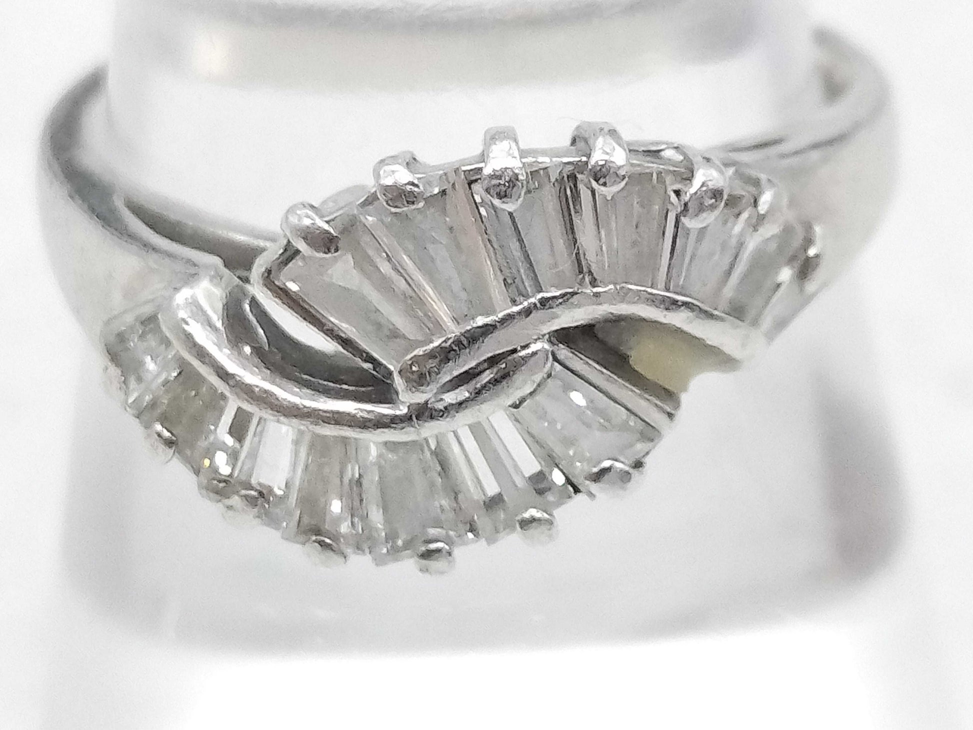 D0.78ct Pt900 4.8g Ring 