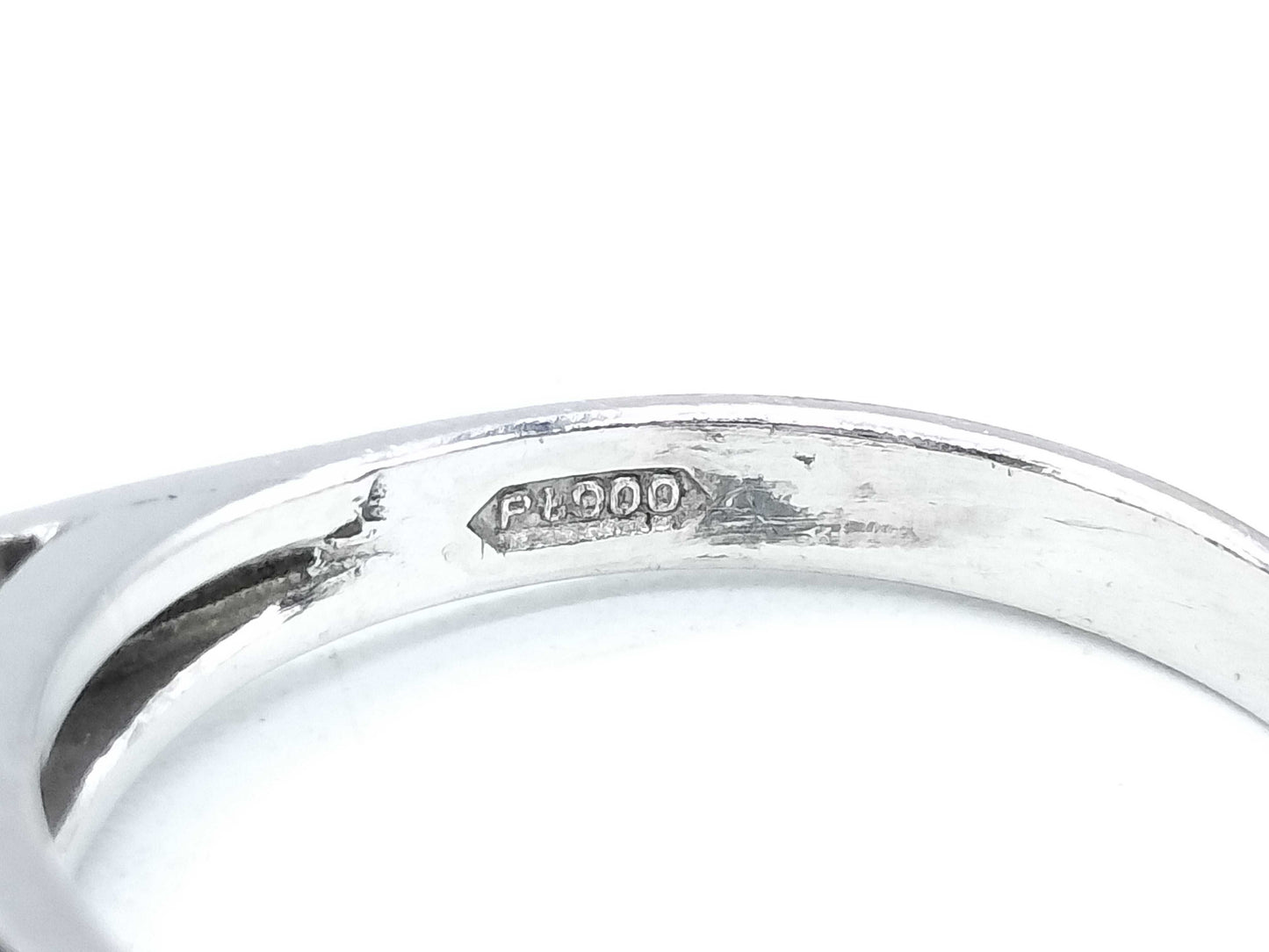 S1.31ct D0.36ct Pt900 7.2g Ring 