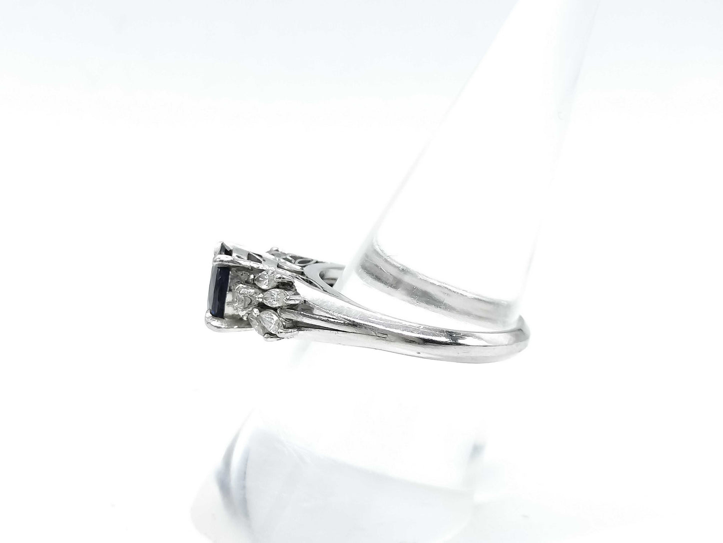 S1.31ct D0.36ct Pt900 7.2g Ring 