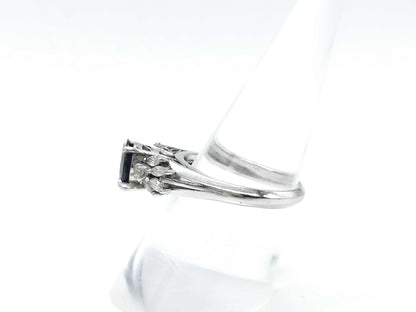 S1.31ct D0.36ct Pt900 7.2g Ring 