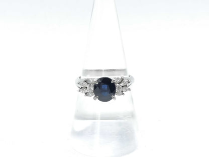 S1.31ct D0.36ct Pt900 7.2g Ring 