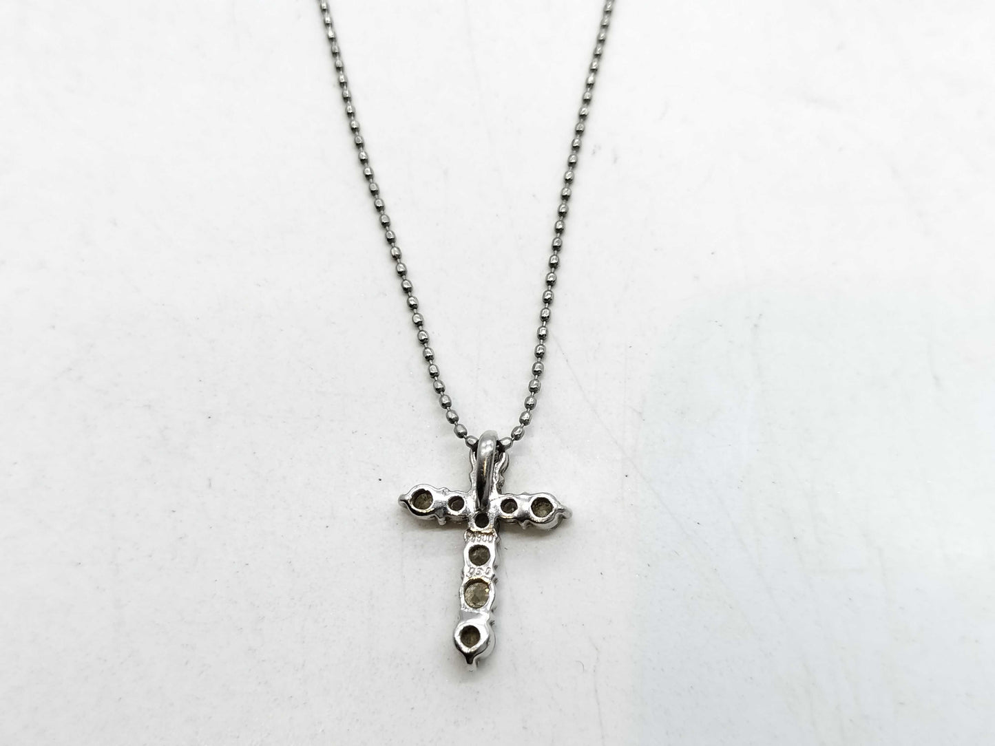 D0.50ct Pt900/Pt850 2.8g Necklace 