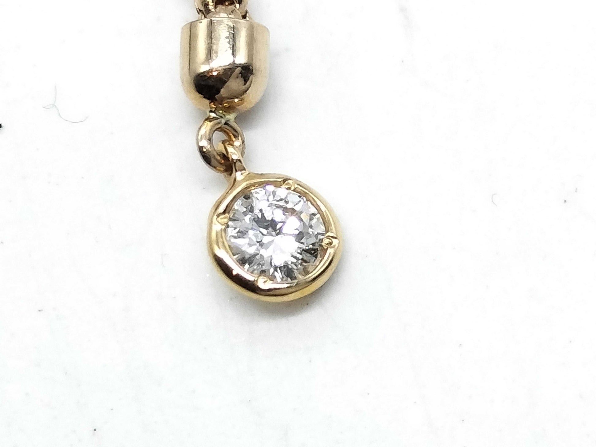 D1.10ct K18 13.3g Necklace 