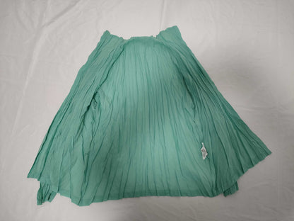 ISSEY MIYAKE Pleated Pleated Long Sleeve Shirt Emerald Green Button Shirt