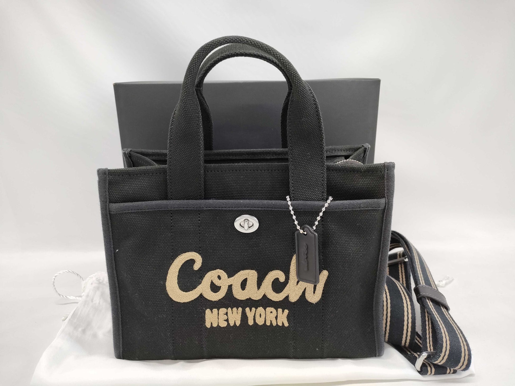 COACH Canvas Cargo Tote Handbag