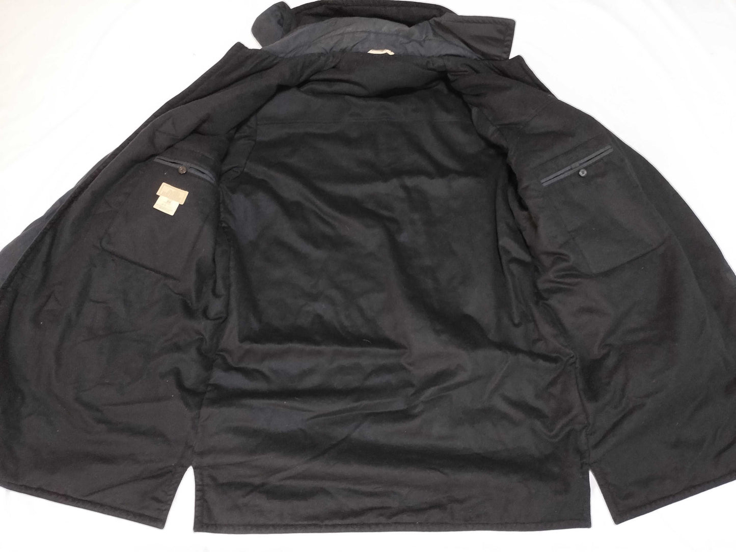 HERMES Polyester Duffle Coat Hoodie Size 54 Coat