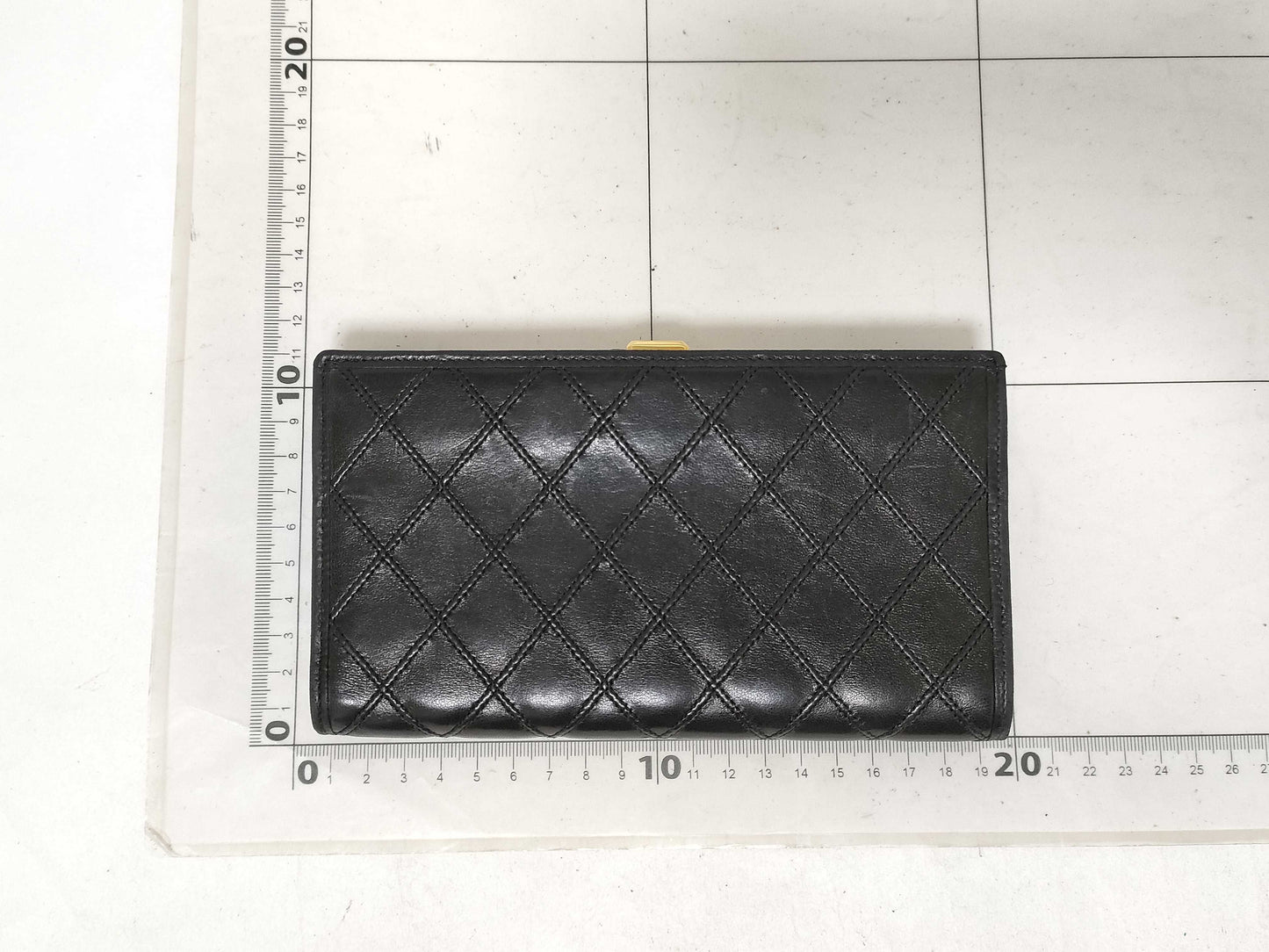 CHANEL Lambskin Long Wallet Coco Black Wallet
