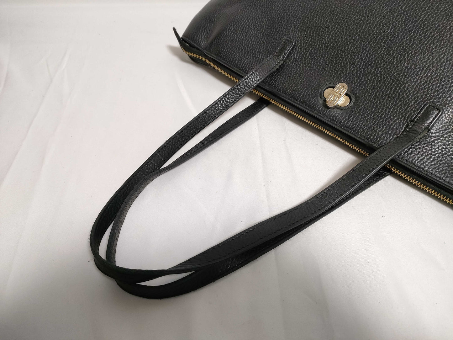 FURLA Turnlock Leather Tote Tote Bag