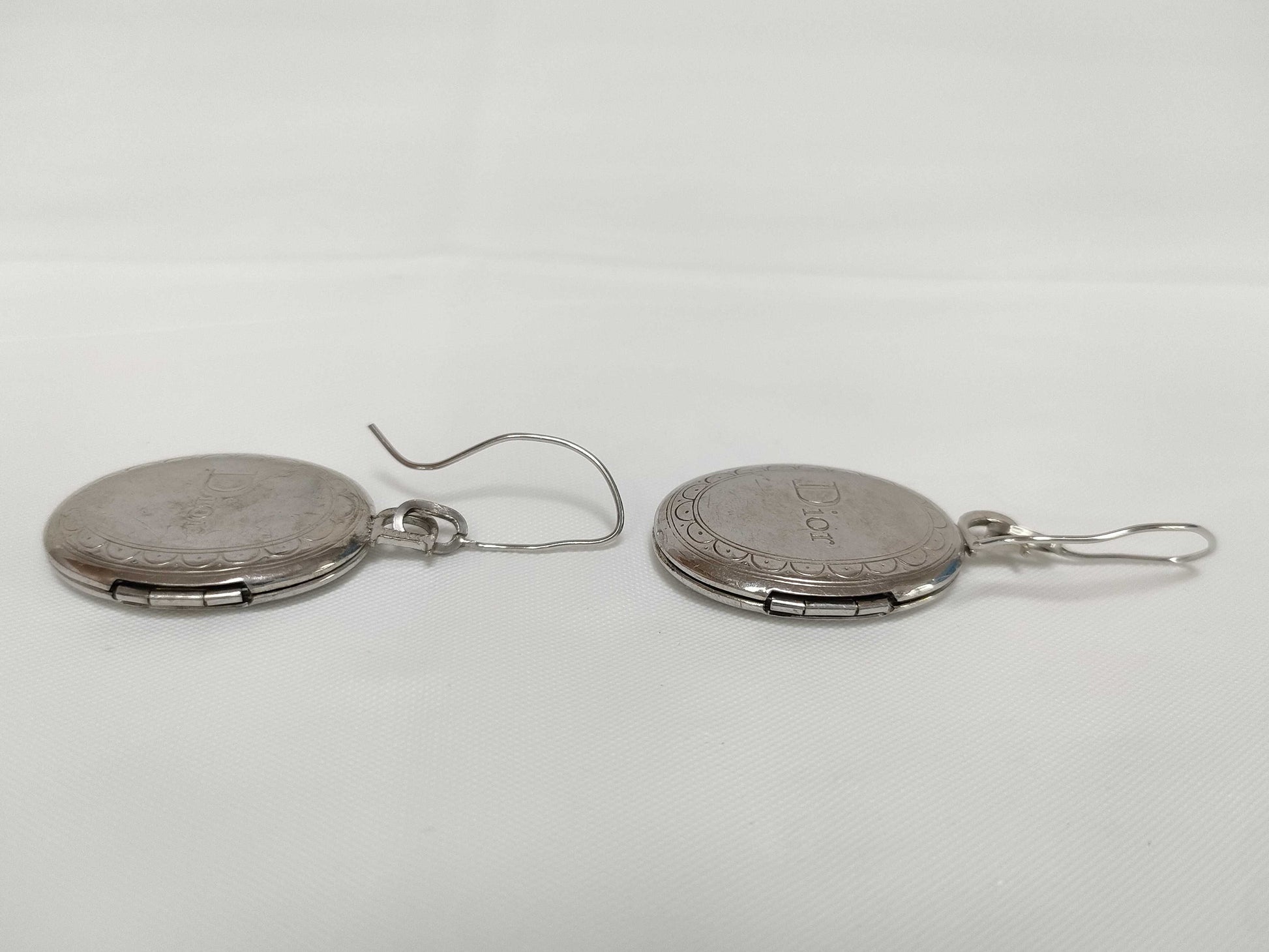 Dior Oval Locket Earrings Other Accessories