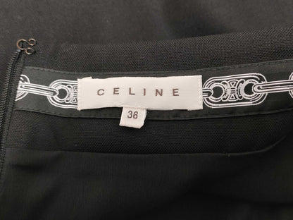CELINE Wool Flared Skirt SV Hardware Skirt