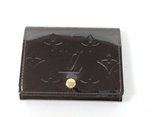 LOUIS VUITTON Verni Amarant Business Card Case Card Case, Pass Case, Business Card Case