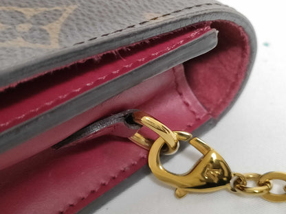LOUIS VUITTON Monogram Portefeuille Flor Chain Shoulder Bag