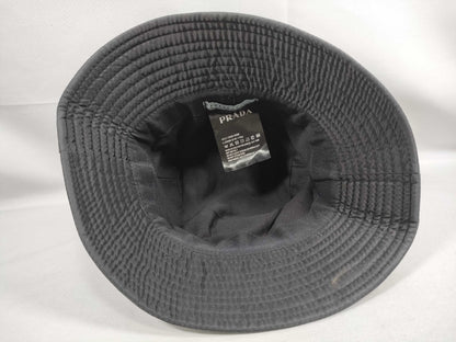 PRADA Nylon Triangle Plate Bucket Hat Other Accessories