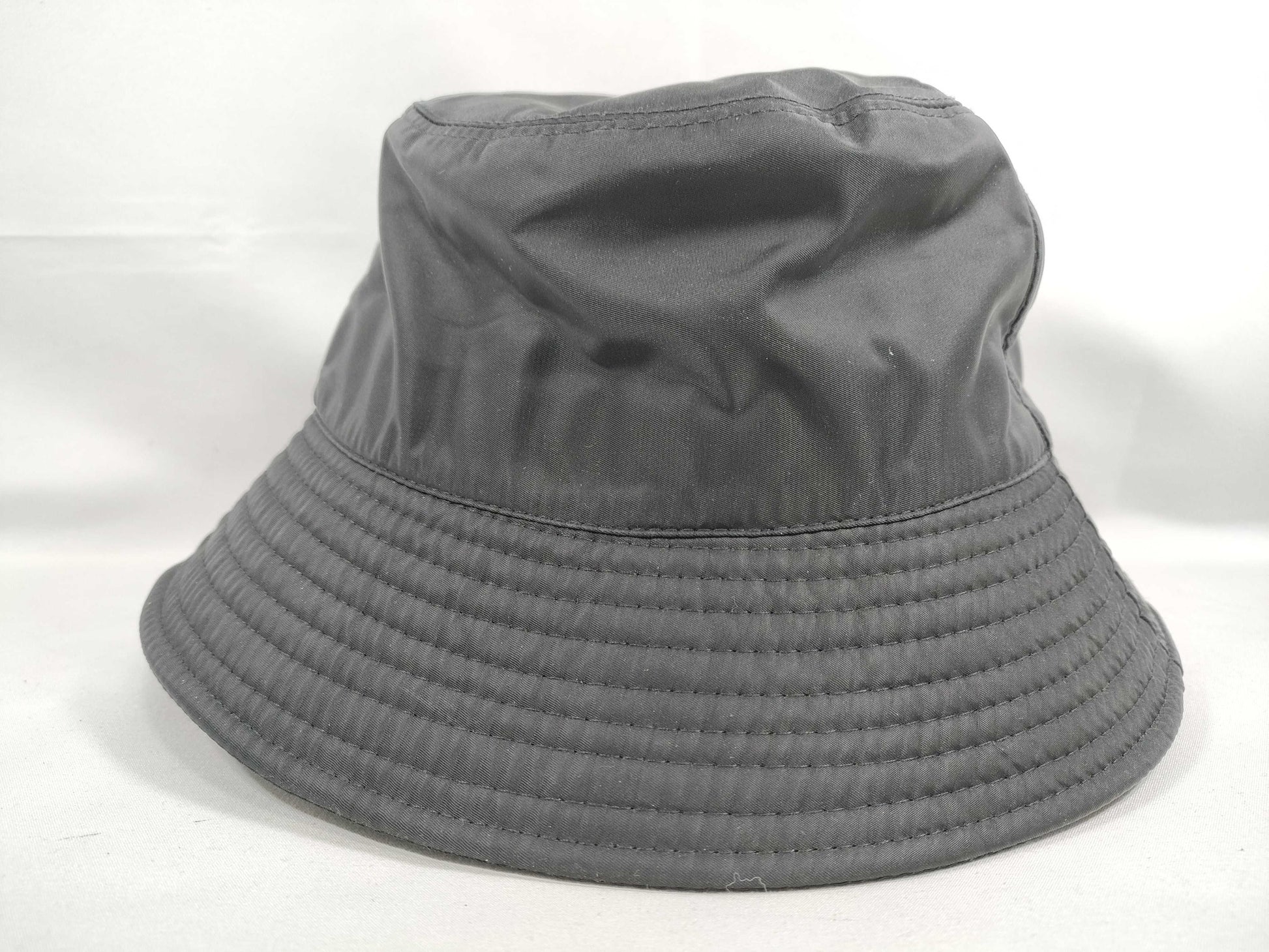 PRADA Nylon Triangle Plate Bucket Hat Other Accessories