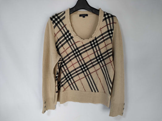 BURBERRY □ BURBERRY knit check top