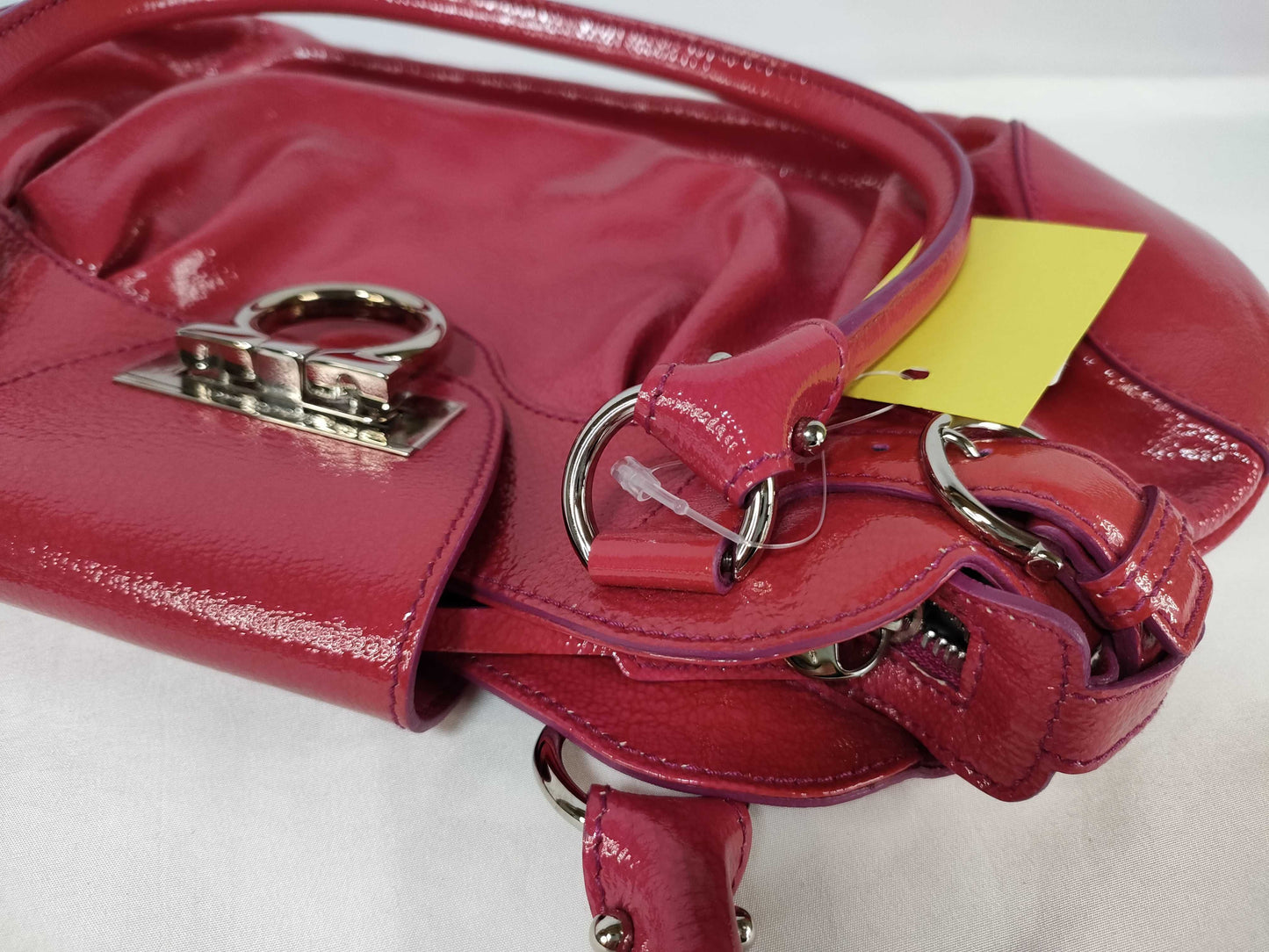 Salvatore Ferragamo enamel bag handbag