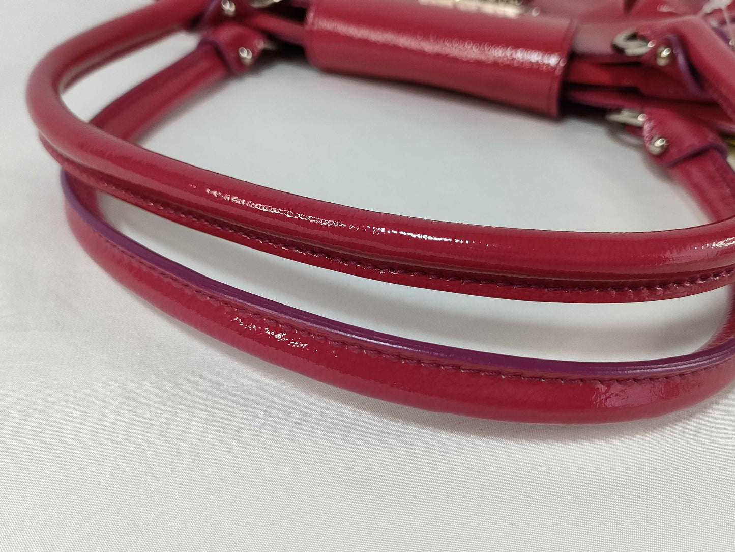 Salvatore Ferragamo enamel bag handbag