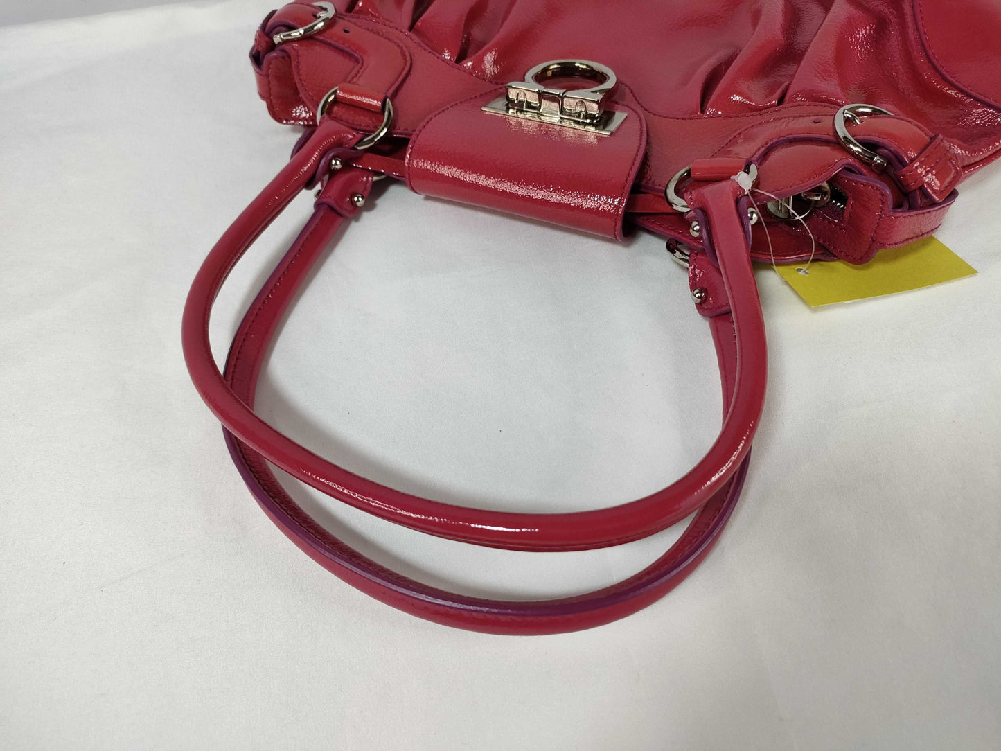Salvatore Ferragamo enamel bag handbag