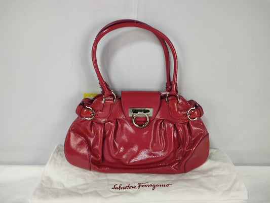Salvatore Ferragamo enamel bag handbag